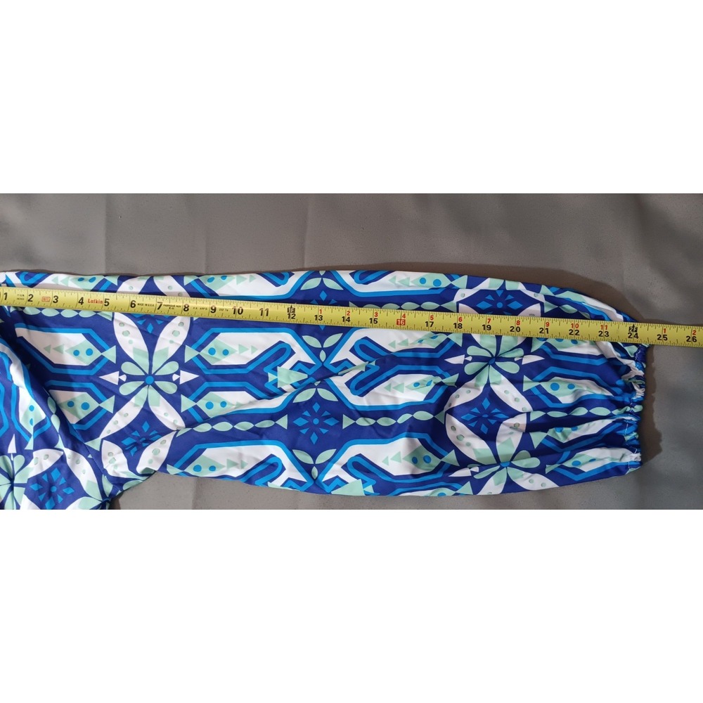 womens Dress Medium Geometric Maxi Cottagecore Modest bold office teacher - Picture 5 of 8